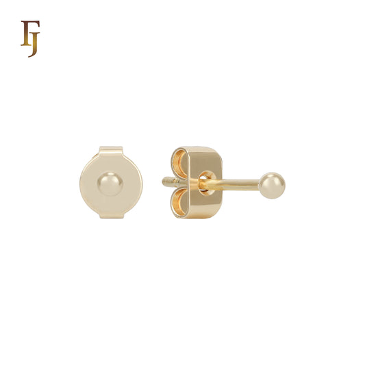 Minimalist Gold Plated Ball Stud Earrings for Daily Wear and Layered Ear Piercing Styles