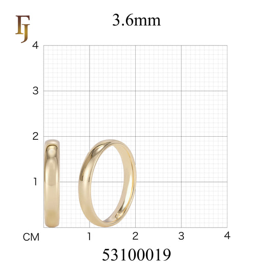 Anillos de boda de 3,5 mm chapados en Oro Blanco, Oro de 14 quilates, Oro de 18 quilates, Oro Rosa