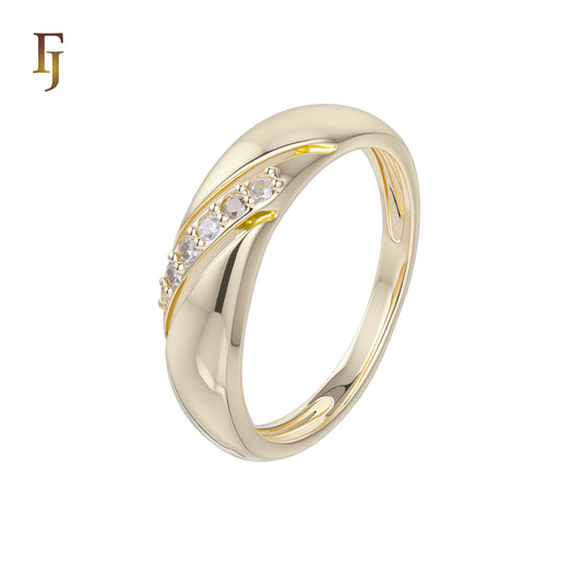 .Cinco anéis de pedras em ouro 18K, ouro rosa, ouro 14K em dois tons de cores