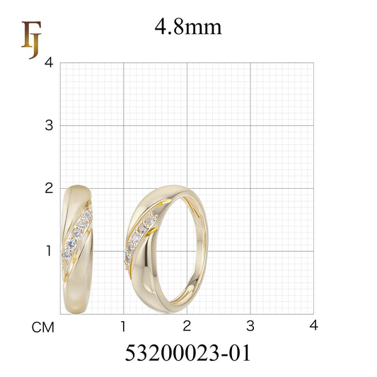 .Cinco anéis de pedras em ouro 18K, ouro rosa, ouro 14K em dois tons de cores