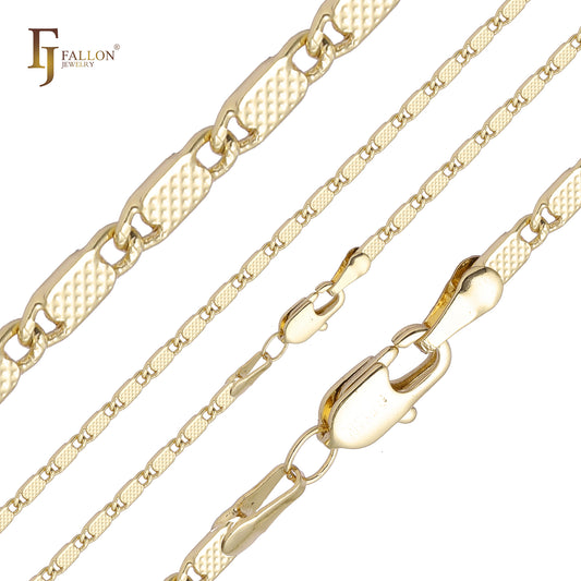 Massive Schneckengliederketten aus gehämmertem Roségold