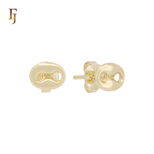 Gold Plated Earring Backs – Butterfly Clutch 14K Gold Stud Earring Stoppers 6×4.7mm | Secure Ear Stud Findings by FJ Jewelry