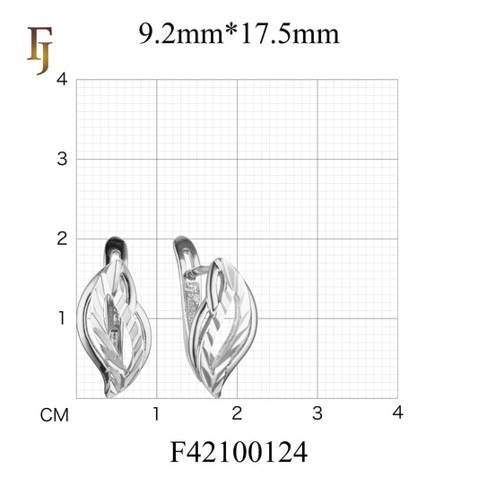 .Pendientes en Oro Rosa, baño en dos tonos