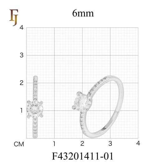 Кольца-одиночки из Красное золото 585 пробы, брусчатка