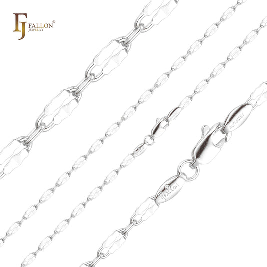 Кружевные цепочки с пайетками, покрытые розовым золотом