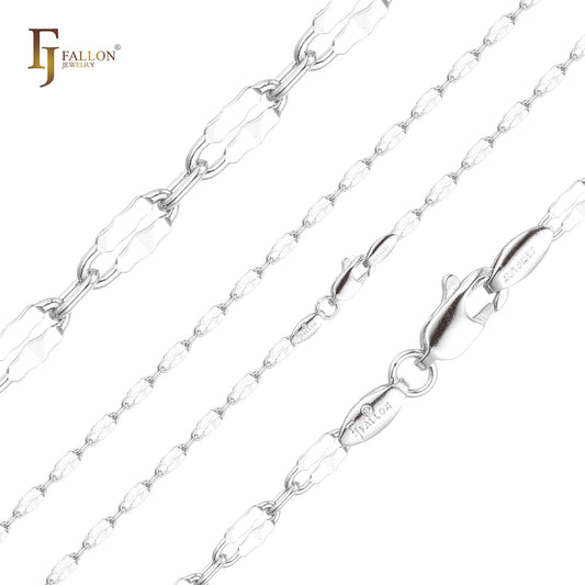 Halbe, geh?mmerte Schneckengliederketten mit Sonnenschliff, plattiert mit 14-kar?tigem Gold und Ros¨¦gold