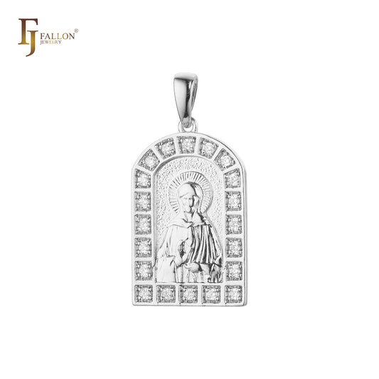 Saint Matrona Nikonova pendant plated in Rose Gold