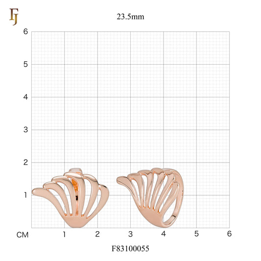 Anillos de diseño de moda de oro rosa