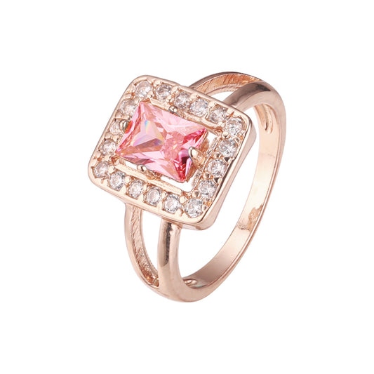 Rose Gold halo rings