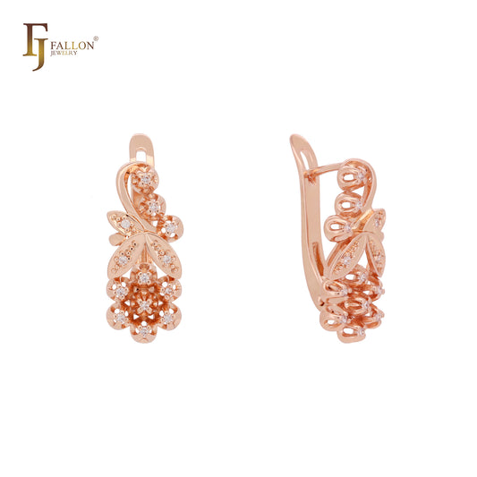 Pendientes Paige's Grape de oro de 14 quilates y oro rosa