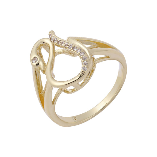 Fashion goose paved 14K Gold, Rose Gold rings