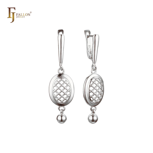 Pendientes de oro rosa con perlas