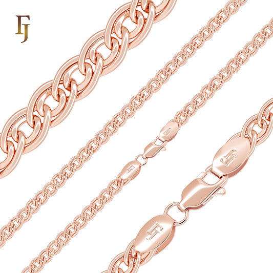Nonna Link Cable double rolo link Rose Gold Link Chain