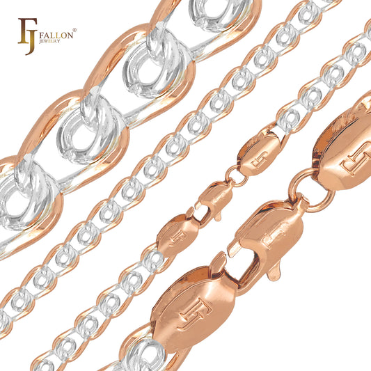 .Weben von Love-Kabelgliederketten mit Roségoldbeschichtung