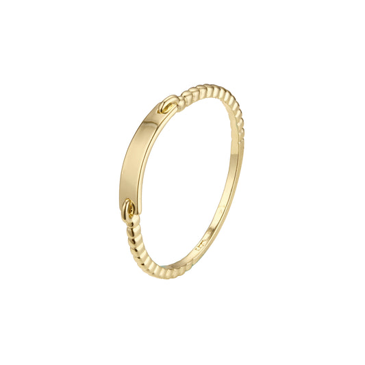 Ringe im Kettenglieder-Design aus 14-kar?tigem Gold mit Ros¨¦gold-Beschichtung