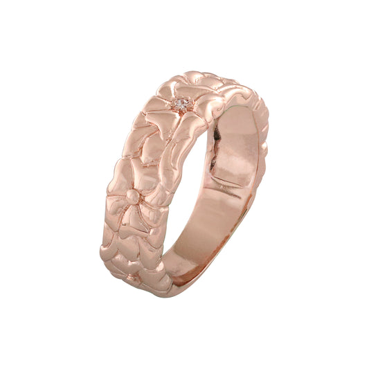 Anillos de filigrana de oro rosa
