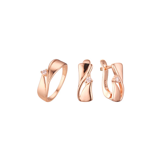 Rose Gold small solitaire set