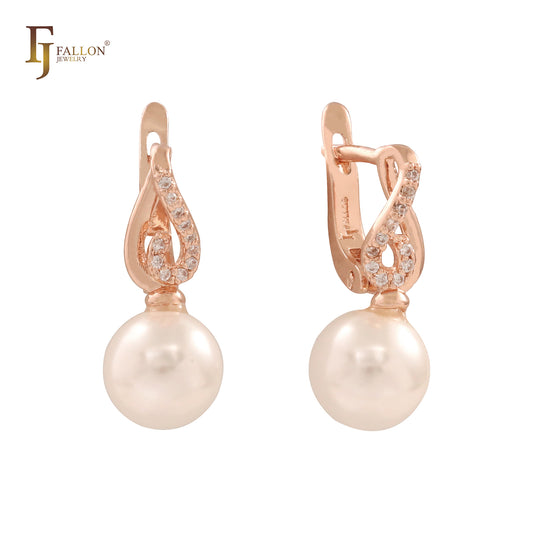 Pendientes de oro de 14 quilates.