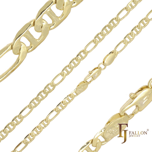 Figaro, Figarucci 链条,镀 14K 金、玫瑰金