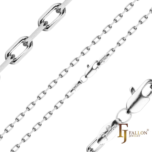 🔥 Classic paperclip link chains plated in 14K Gold, Rose Gold