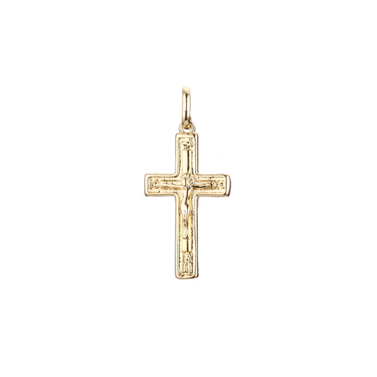 Eastern Orthodox Russian pendant in Rose Gold two tone, 14K Gold plating colors