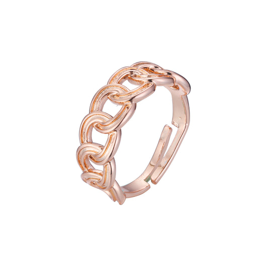 Открытые кольца из Жёлтое золото 585 пробы с покрытием из Красное золото 585 пробы