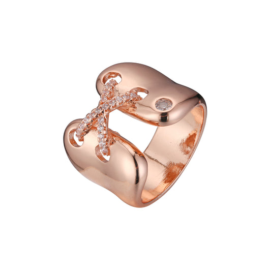 Rose Gold fashion shoestring rings