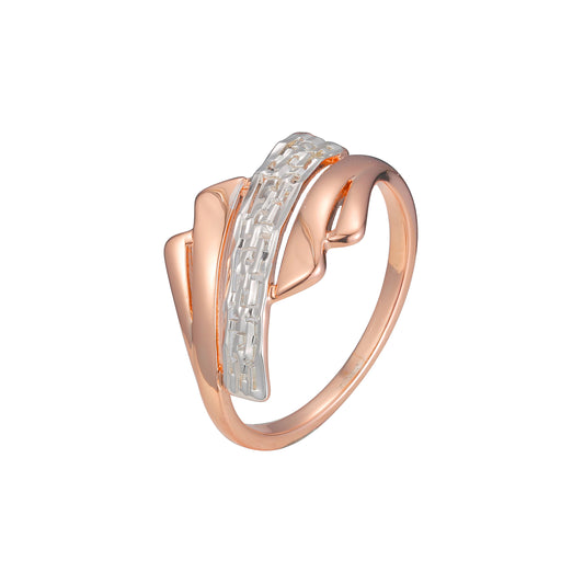 Rose Gold two tone fashion rings