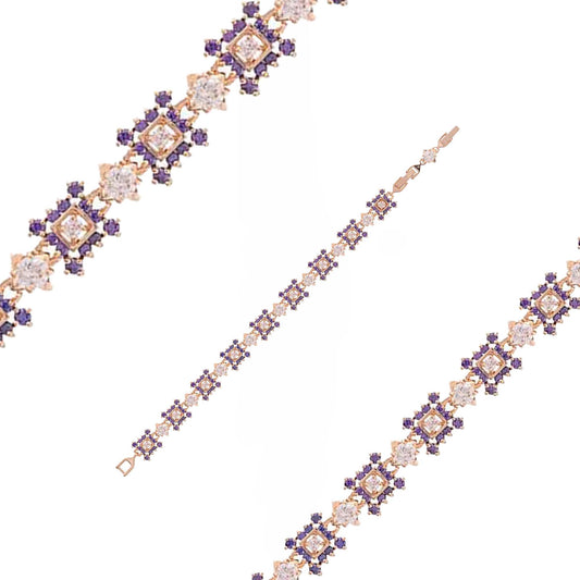 Pulseras de identificaci¨®n para hombre chapadas en oro rosa, oro de 14 k