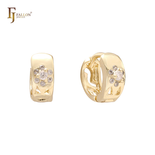 14K Gold Huggie Earrings