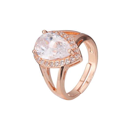 Открытые кольца из Жёлтое золото 585 пробы с покрытием из Красное золото 585 пробы