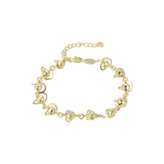 Cuentas de Oro 14K, pulseras de oro rosa