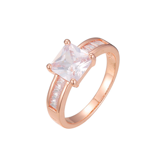 Кольца-солитеры из Красное золото 585 пробы с изумрудами