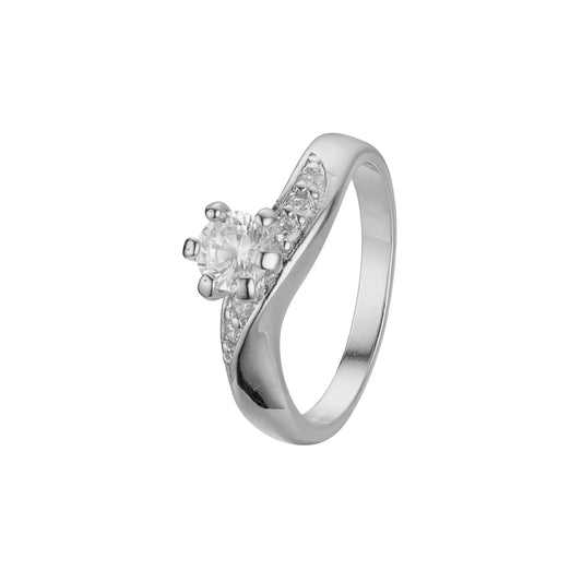 Anillos apilables de moda torcidos en colores Oro 18K, Oro Blanco, Oro 14K, Baño Oro 18K