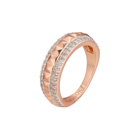 Rose Gold two tone rings