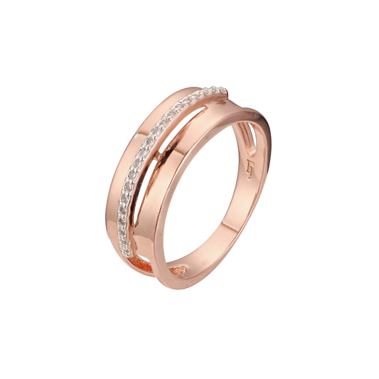 Rose Gold two tone rings