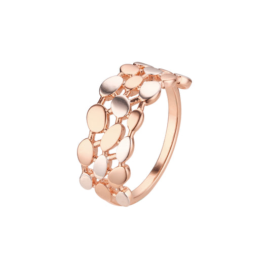 Rose Gold two tone fashion rings
