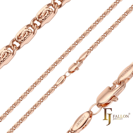 Perlen-Rolo-Gliederketten