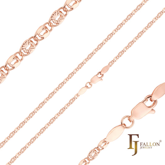 <p>Rotgoldene B¨¹roklammer-Gliederketten</p>