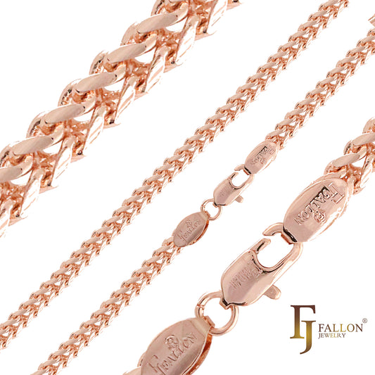 玫瑰金古巴链