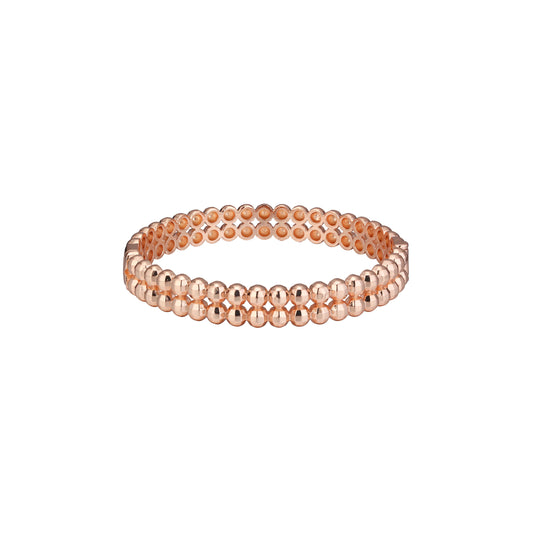 Hematita facetada cuentas sueltas redondas gemas oro rosa, pulsera de oro de 14 quilates