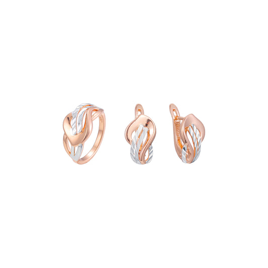 Rose Gold two tone set