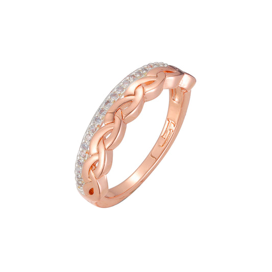 Rose Gold two tone rings