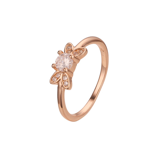 Кольца-солитеры из Красное золото 585 пробы