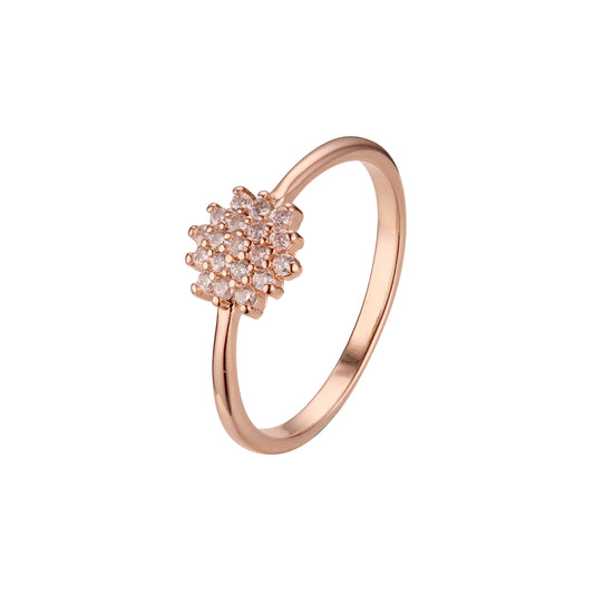 Цветочные кольца из Красное золото 585 пробы