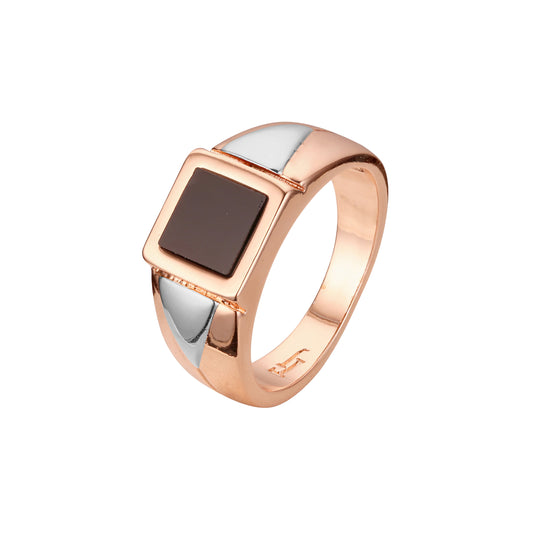 Herrenringe aus Wei?gold und Ros¨¦gold mit zweifarbiger Beschichtung