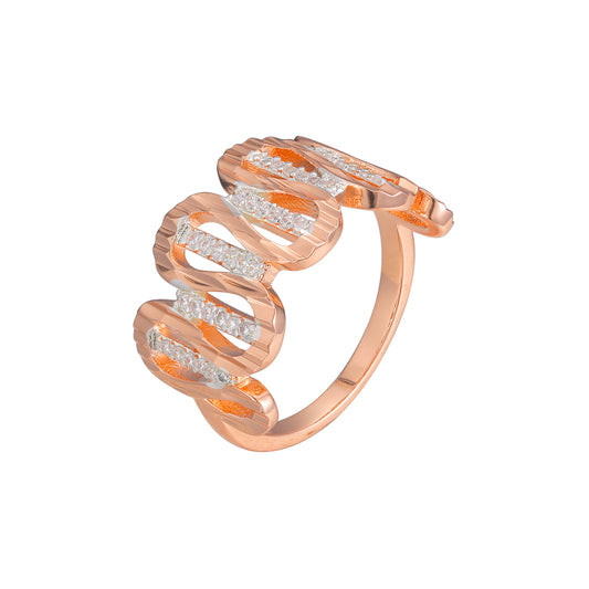 Rose Gold two tone rings