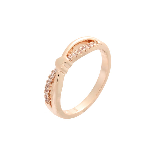 Rose Gold heart Wedding band rings