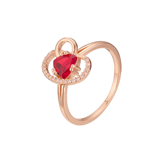 Кольца-солитеры из Красное золото 585 пробы