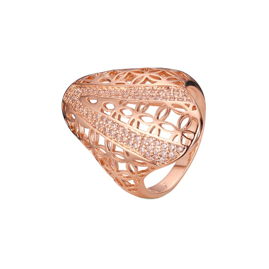 Anillos en Oro de 14K, baño de Oro Rosa colores